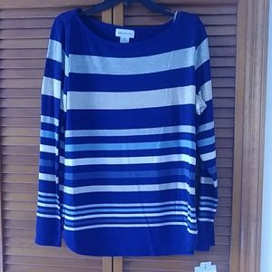 Liz Claiborne long sleeve stripped shirt